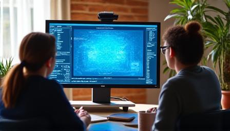 Kollaboratives Arbeiten am Monitor